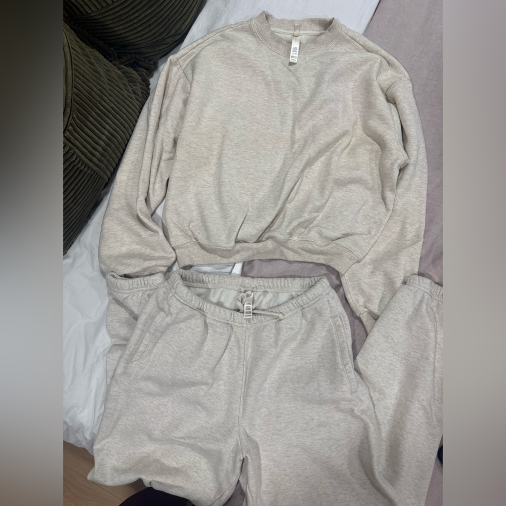 SKIMS oatmeal sweat set